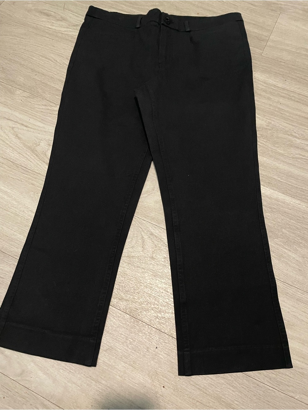Banana Republic Black Straight-Leg Trousers